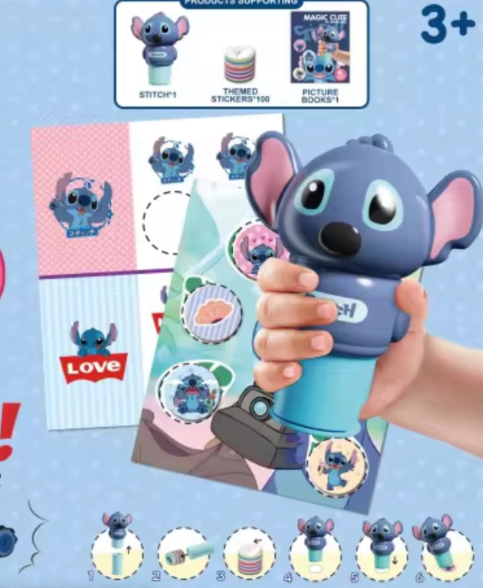 Magic Stamper Stickers - 200 Reusable Stickers | 24 Page Book - Kidspark